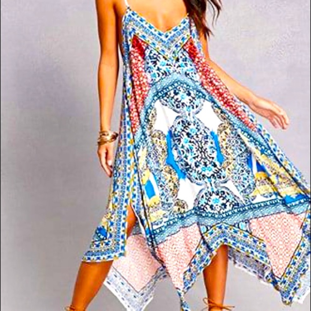 ❌SOLD❌Forever 21 Unicorn Print Handkerchief Dress - Picture 1 of 10
